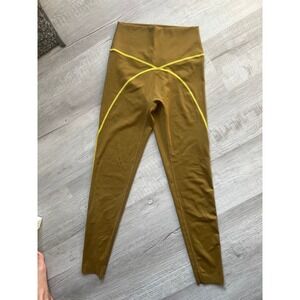 Aerie offline leggings‎ brown green yellow lining women's small